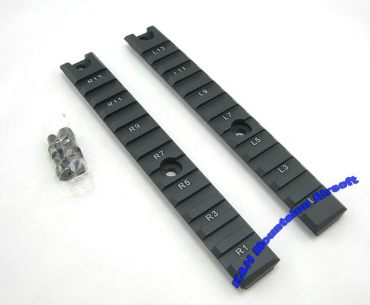 20mm Aluminum Rails for G36C AEG (2-pcs/ long )