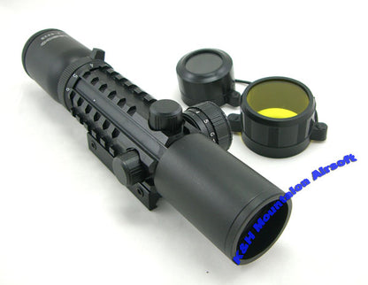 A.C.M. 2-6 x 28 11mm / 20mm Red & Green Illuminated Rifle Scope