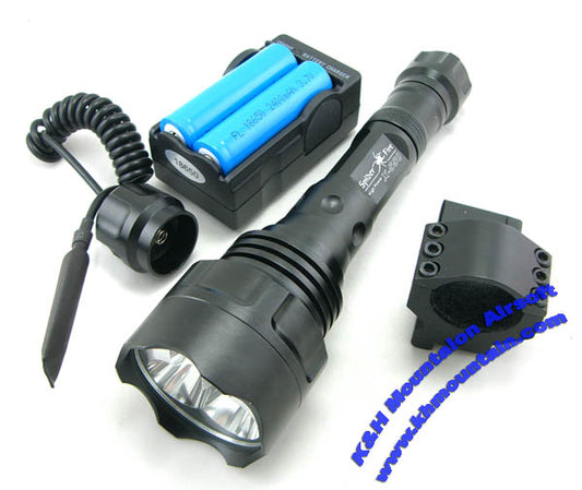 SF High Power X-550 Tactical Flashlight (LED) with Rail Mount
