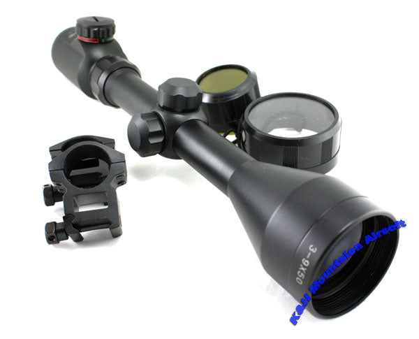 A.C.M. 3-9 x 50 IR Red/Green Illuminated Rifle Scope