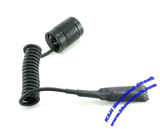 Tactical Flashlight Tail Switch with On & Off Switch