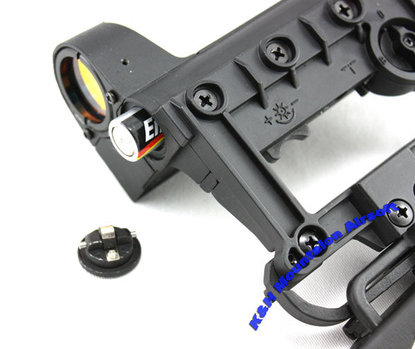 AK selectable red reticle sight with SVD QD mount