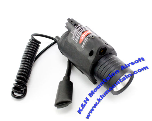 M6 Style LED Flashlight /w Laser and Remote Pressure Switch /BK