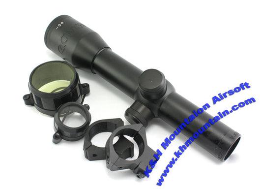 2.5 x 24 Rifle Scope with Mount