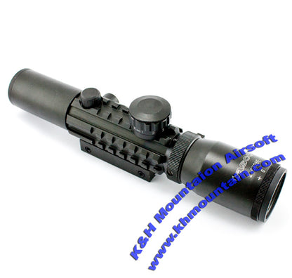 2-6X28 EG Scope with Rail & R/G Illuminated Reticle (B)