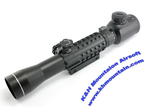 A.C.M. 3-9X32 EG Scope with Rail & R/G Illuminated Reticle