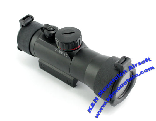 A.C.M. 2x30 Magnifier with R/G Illuminated Reticle (2XRD30)