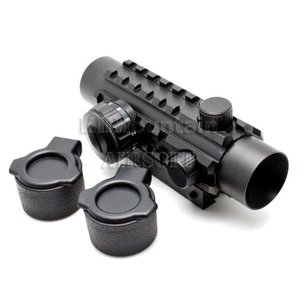 1x30 Rail scope with R/G selectable illuminated reticle