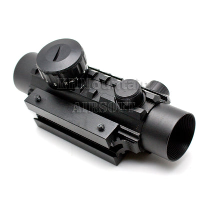 1x30 Rail scope with R/G selectable illuminated reticle