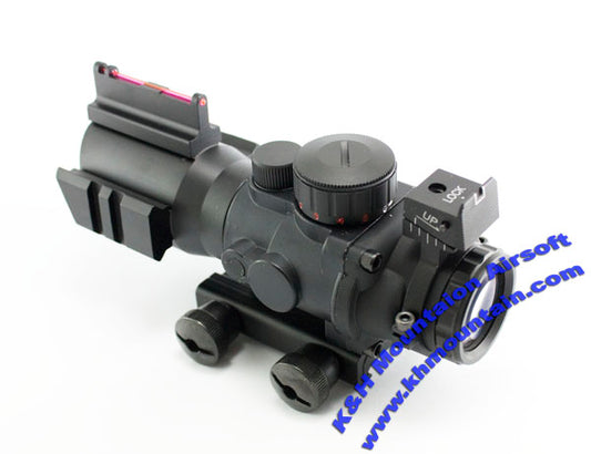 Red & Green Dot Scope with Side Rail Mount (4 x 32) / Black