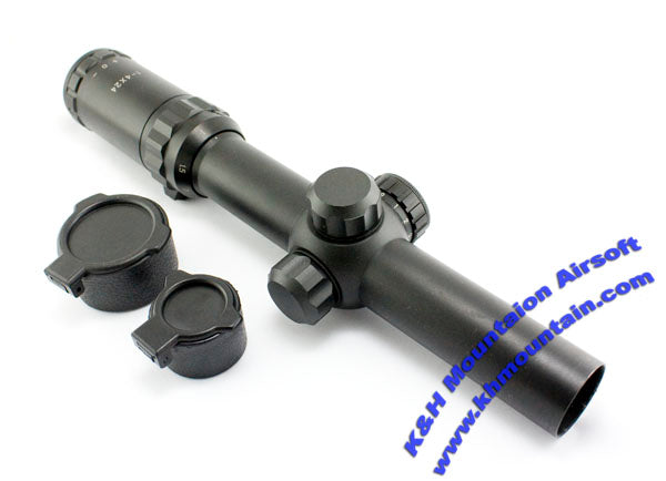 1-4 x 24 Red Illuminated Rifle Scope