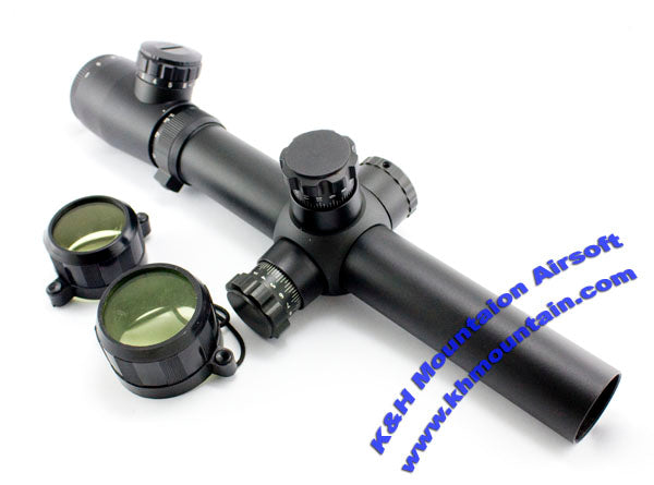 3.5-10 x 25 Scope /w R/G Illuminated Mil-Dot Rifle Scope