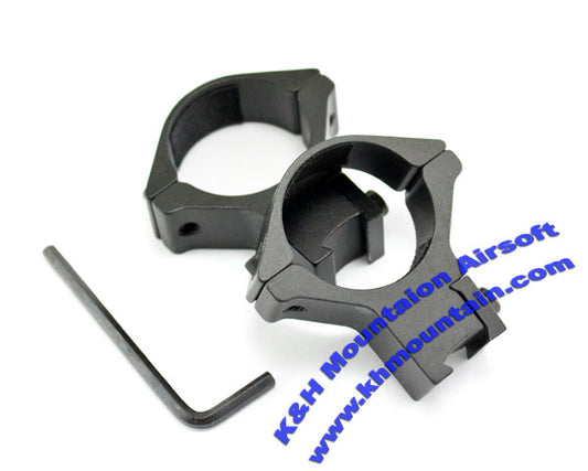 30mm high scope mount rings (a pair) for 11mm rail system