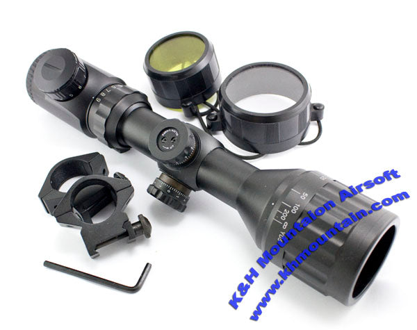 3-9 x 40 AOC / E Illuminated Rifle Scope / Short