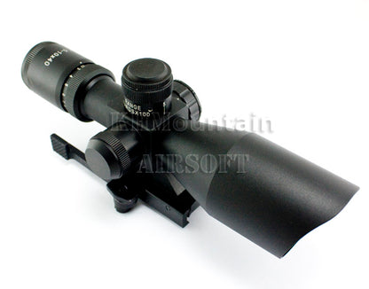 2.5 - 10 x 40 Illuminated Rifle Scope /w QD Mount