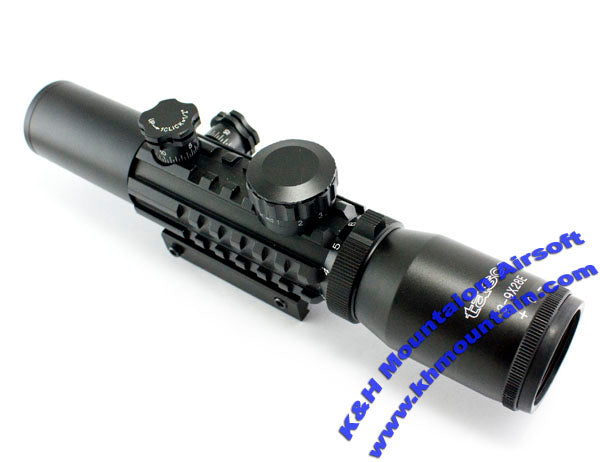 3-9 x 28 E Scope with Rail & R/G Illuminated Reticle