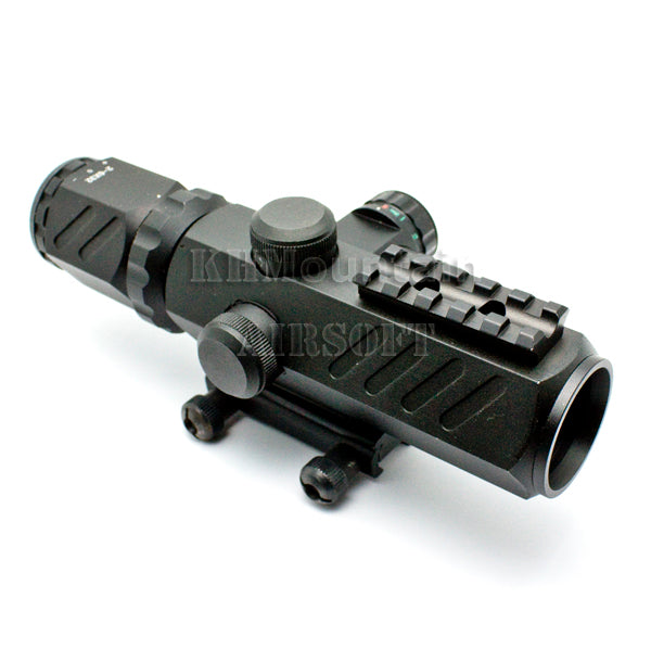 Full Metal 2-6 x 32 Illuminated Rail Scope /w Laser (B)