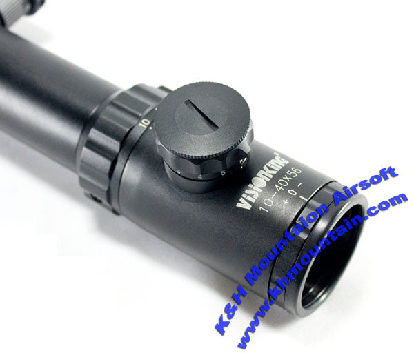 VisionKing 10-40 x 56 with R/G Illuminated Rifle Scope