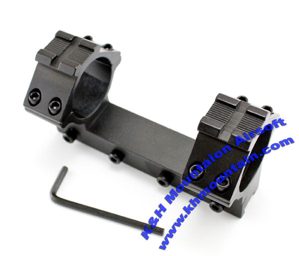 30mm Scope Double Rings Mount /w upper rail for 11mm rail