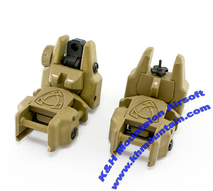 Plastic Foldable Front and Rear Sight / TAN