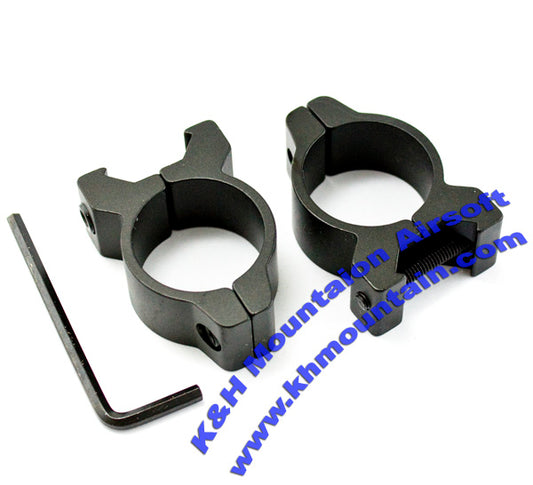 Full Metal 25mm Low Scope Mount Rings / H2001