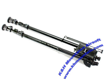 Full Metal 16 Inch Spring Bipod with Rail Adaptor