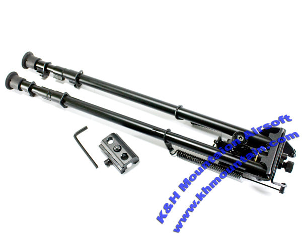 Full Metal 16 Inch Spring Bipod with Rail Adaptor