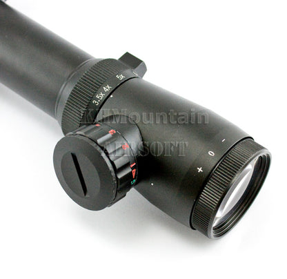 3.5-10 x 40 Red / Green Illuminated Mil-Dot Rifle Scope (A40)