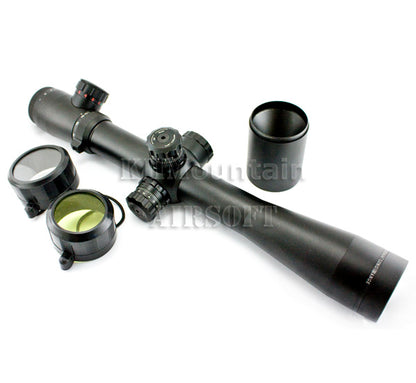 3.5-10 x 40 Red / Green Illuminated Mil-Dot Rifle Scope (A40)