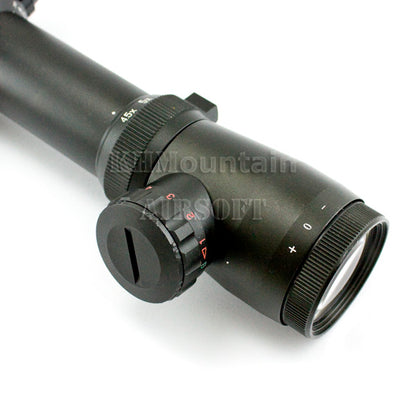 4.5-14 x 50 Red / Green Illuminated Mil-Dot Rifle Scope (A50)