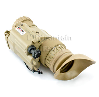 PVS14 / PVS-14 3X Magnifier Scope with Red Laser / TAN