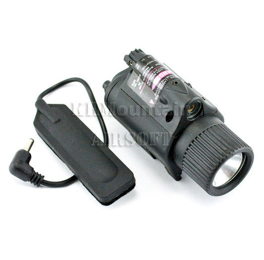 M6 LED Flashlight /w Green Laser & Remote Pressure Switch / BK