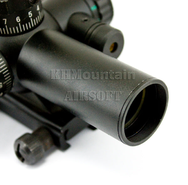 Tactical 1-6 x 22 Red & Green Illuminated Rifle Scope with Laser