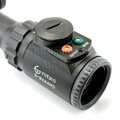 NEW! Tactical 3-9 x 44 MD Rifle Scope /w "6" Reticle Type / BK