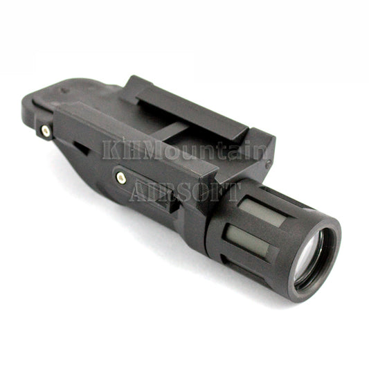 Multi Function Weapon Mounted White LED Flashlight / BK