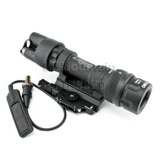 Tactical M952V LED Flashlight Weapon Light /w QD Mount Base / BK