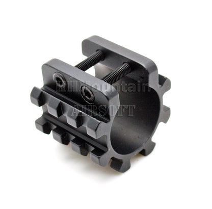 Aluminium 25mm Tube Mount /w 3 side 20mm Rail