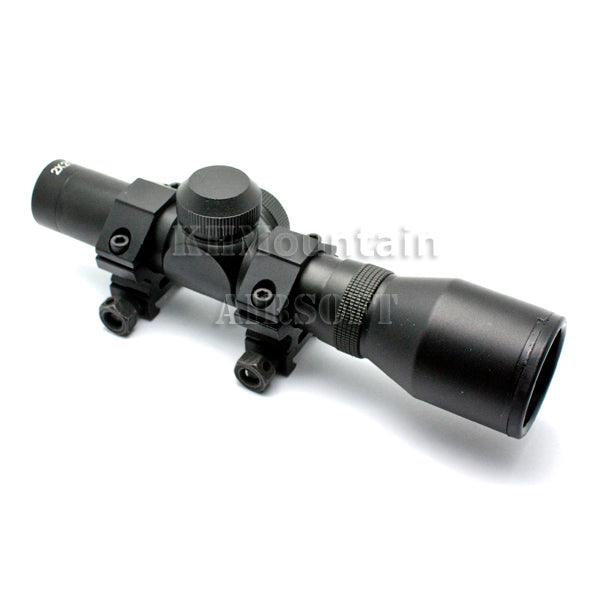 Tactical 2 x 20 Rifle Scope with Mount (Short)