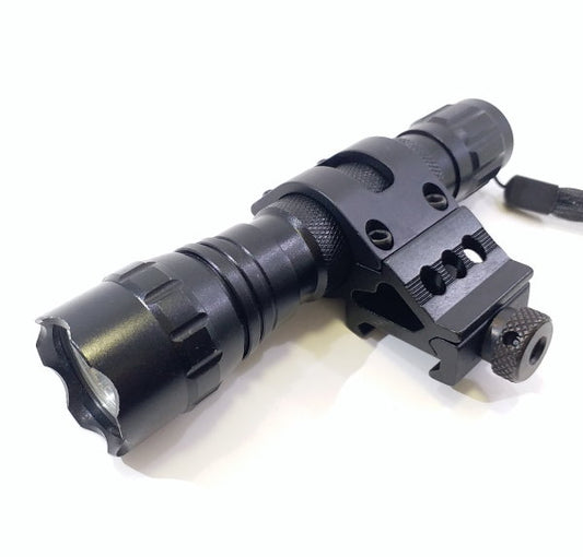 LED Flashlight CREE Q5 5-mode LED with Inclined 25mm Mount
