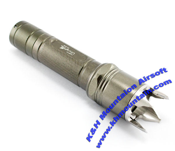 UltraFire LED Flashlight CREE Q3 5-mode LED /w Bezel Strike