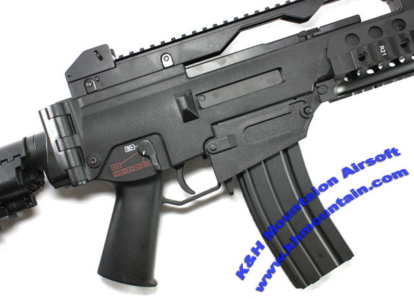 Jing Gong G36K with Rail System / M4 mag & Silencer AEG (1338)