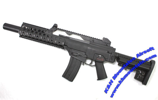 Jing Gong G36K with Rail System / M4 mag & Silencer AEG (1338)