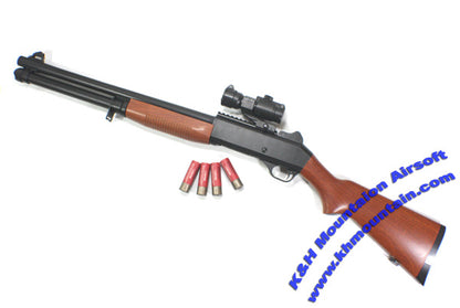 固定ストックとウッドライクバージョンの散弾銃/ M186B