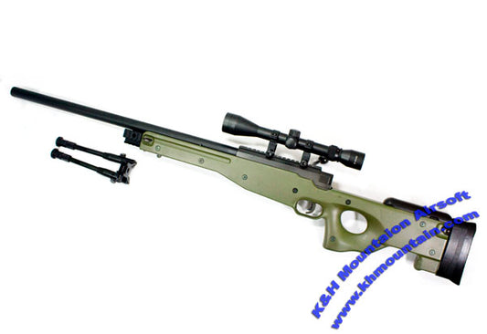 Well L96 Sniper Rifle with Scope and Bipod MB01C (Green)