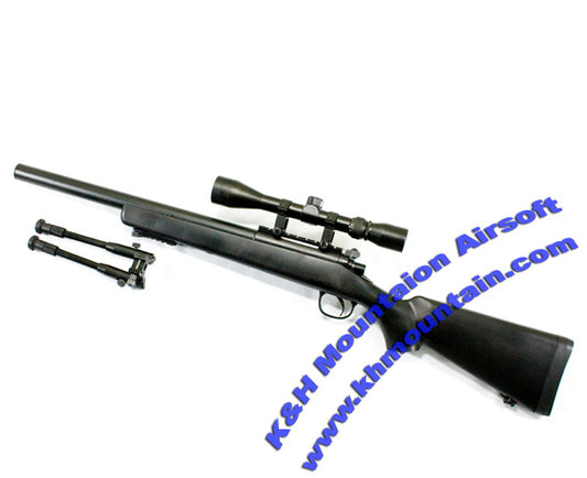 Well M700S Sniper Rifle with Scope and Bipod (MB02D) / Black