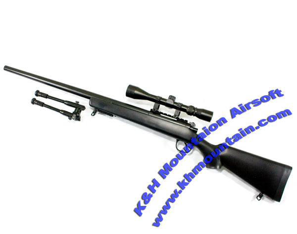 Well VSR-10 Sniper Rifle with Scope and Bipod (MB03D) / Black