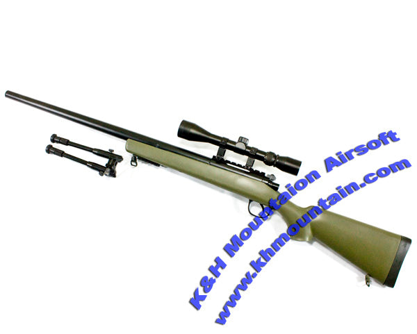 Well VSR-10 Sniper Rifle with Scope and Bipod (MB03D) / OD