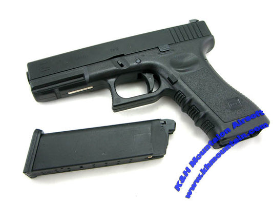 Meister Full-Trade Glock 17 Gas Blowback Pistol with Metal Slide