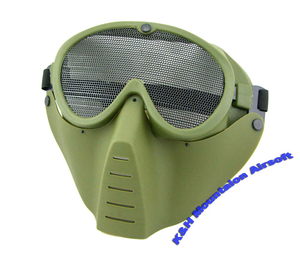 Full Face Mask Goggle in Green color