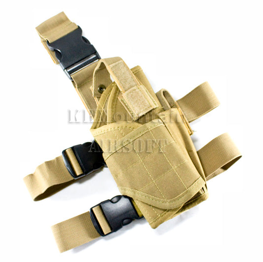 Military / Army Dropleg Pistol Holster / TAN